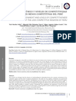 Relación entre el entorno económico y los niveles de competitividad regional en Perú