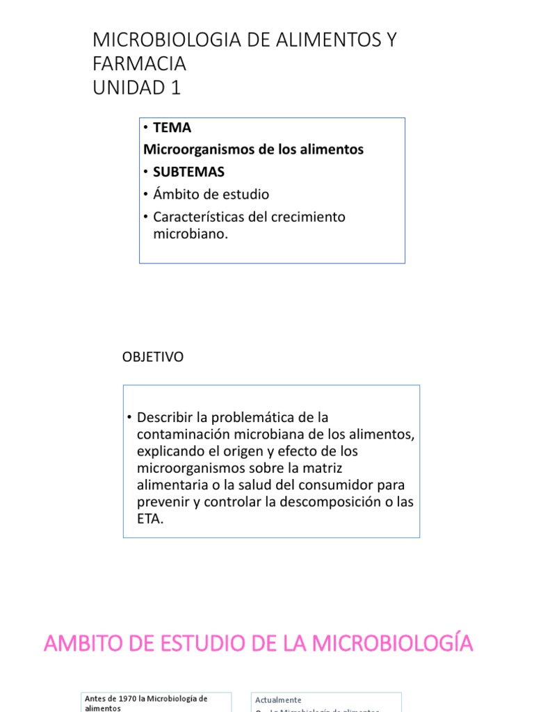 1.1 Microorganismos de Los Alimentos | PDF | Alimentos | Microbiología