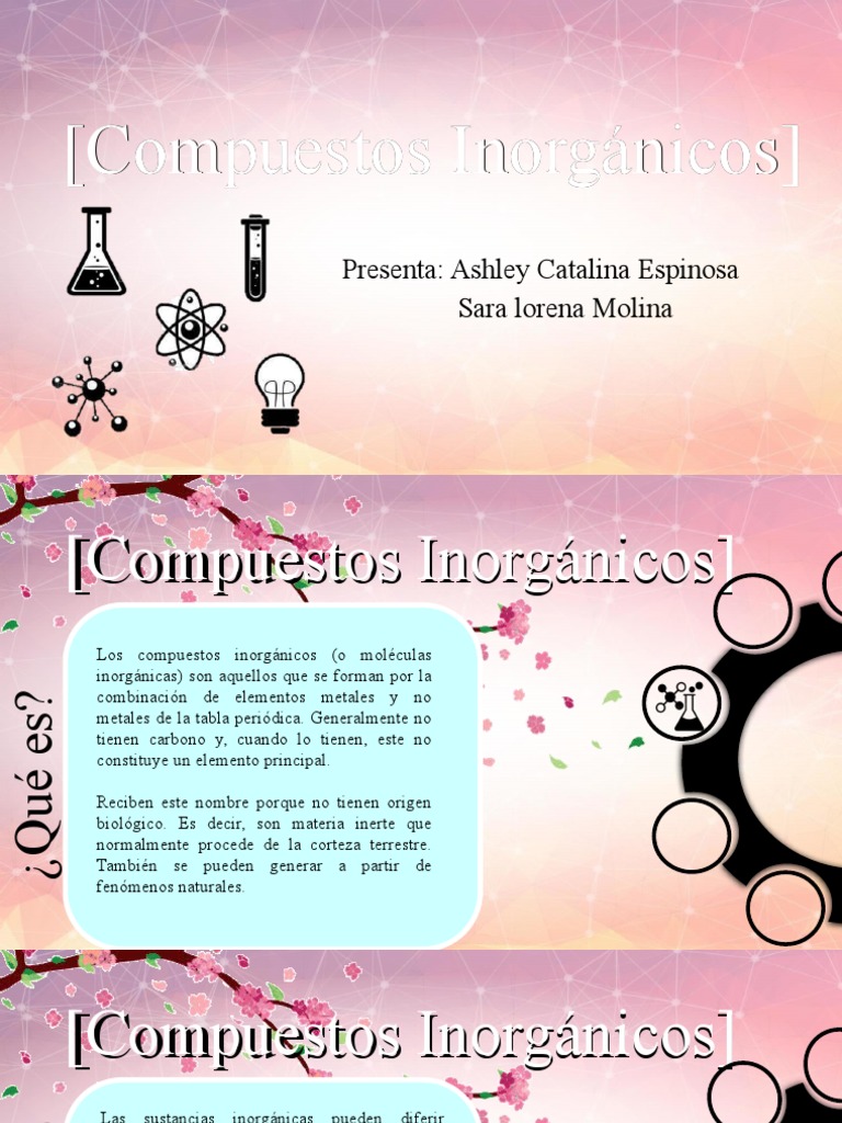 Clasificación de Compuestos Inorgánicos | PDF | Compuestos químicos ...