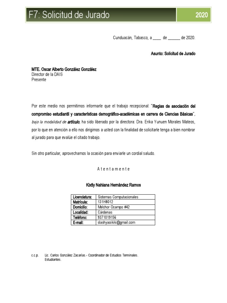 Formato F7 | PDF