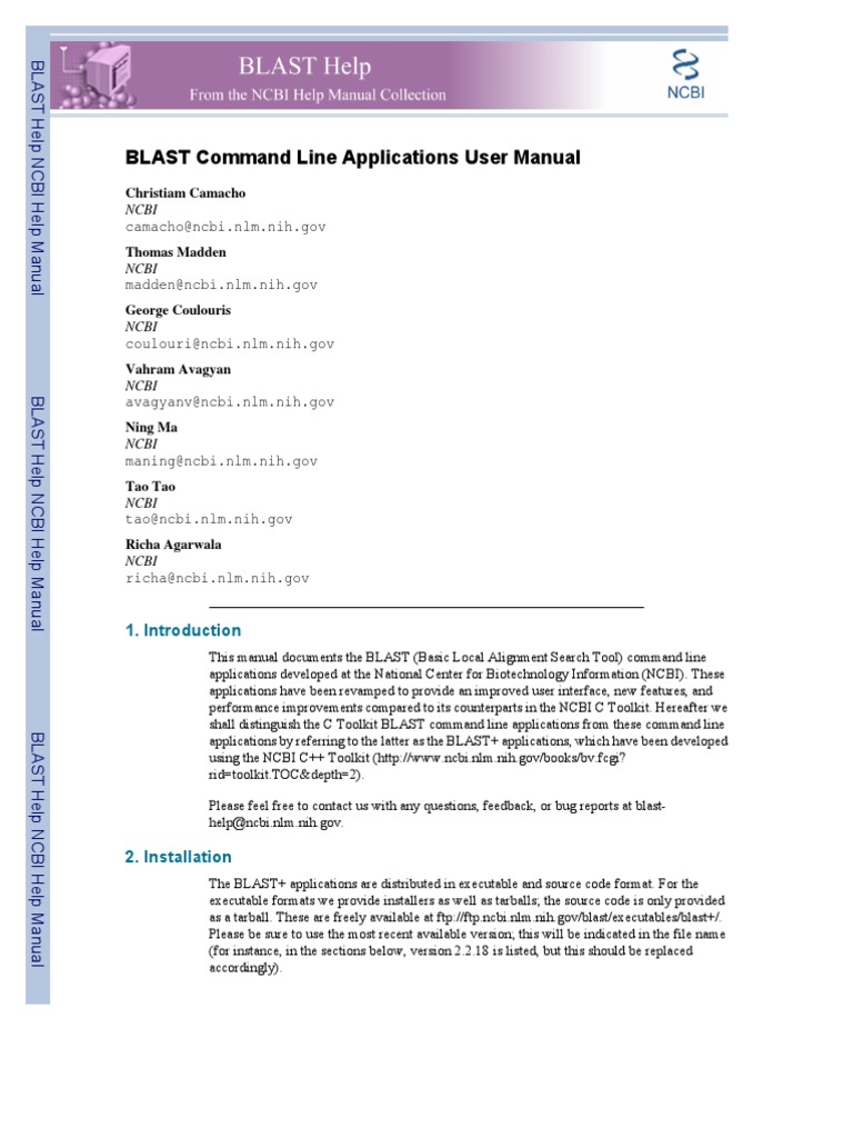 Blast User Manual | PDF