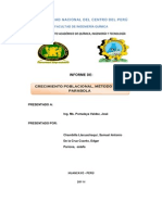 Cuasi Listocrecimiento de La Poblacion