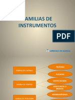 Familias de Instrumentos Musicales