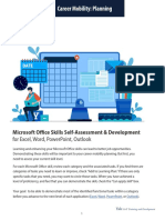 Microsoft Office Skills Self Assessment Guide