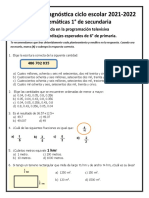 Diagnóstico Matemáticas 1°