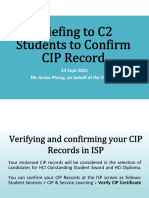 2022 CIP Records Confirmation Briefing