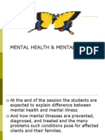 NCMB 317: Mental Health and Illness