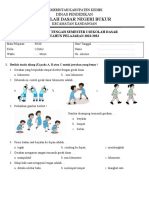 Soal PTS Kelas 1 Sem. 1