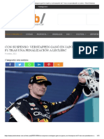 Con Suspenso - Verstappen Ganó en Japón y Es Bicampeón de F1 Tras Una Penalización A Leclerc - Plan B Noticias