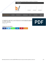 Comenzaron Los Juegos Universitarios Argentinos en Santa Rosa - Plan B Noticias