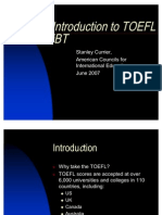 Introduction To TOEFL iBT