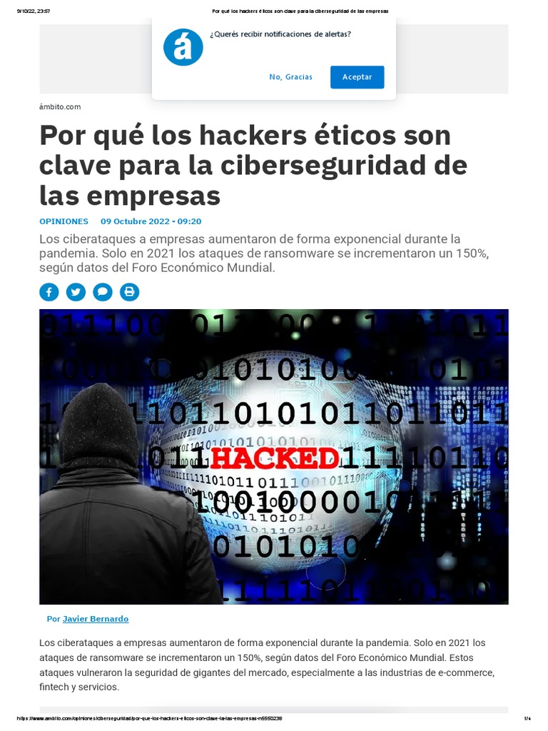 Por Qué Los Hackers Éticos Son Clave para La Ciberseguridad de Las