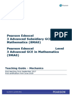 Teaching Guide-Mechanics For As and A Level Mathematics