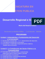 Gestión Pública y Desarrollo Regional