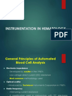 Week 17 - Instrumentation in Hematology