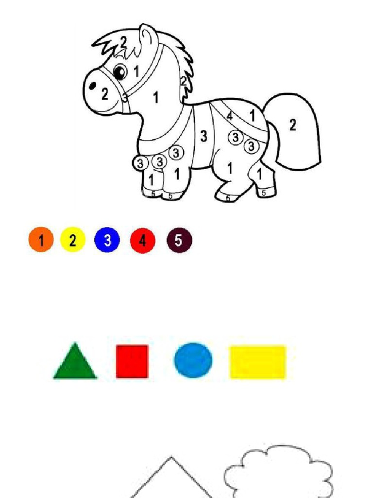 Hojas para Colorear Figuras Geométricas