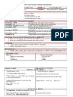 Detailed Lesson Plan For Teaching Demonstration