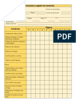 Registro de conductas y observaciones Koppitz