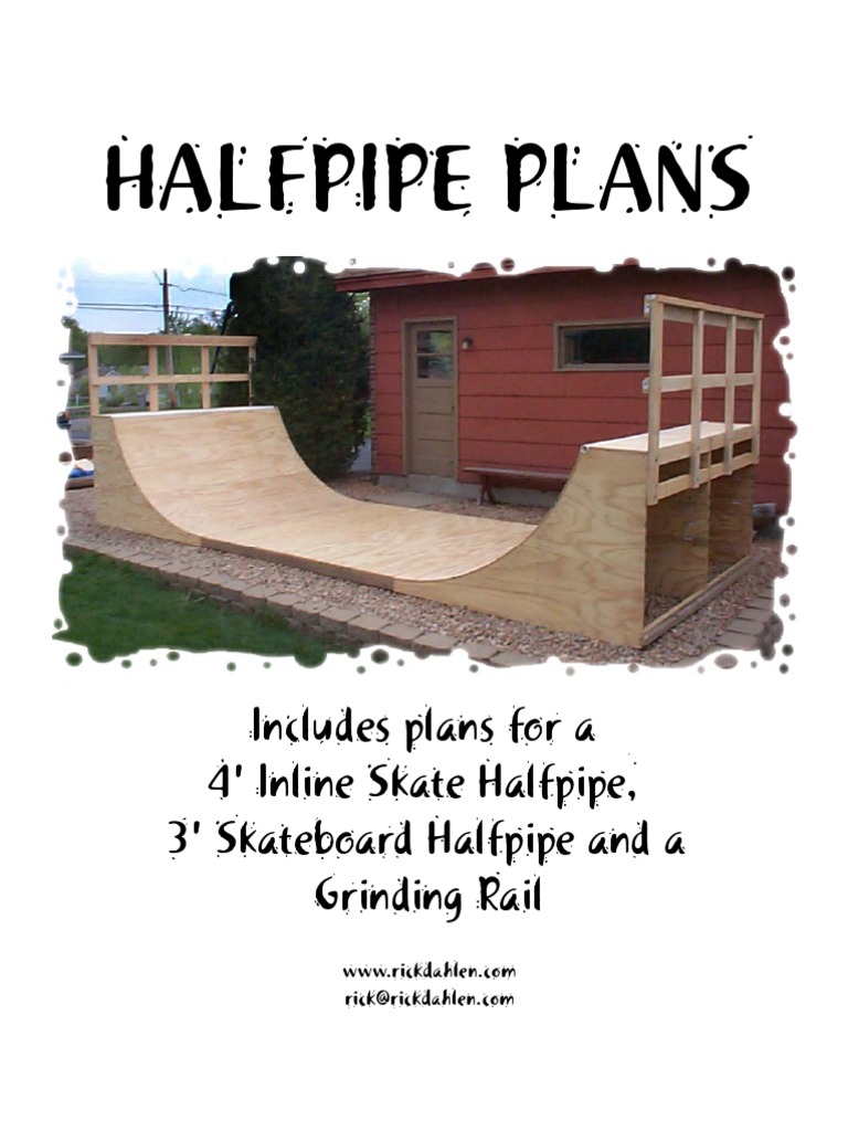 Build Your Own Skate Halfpipe Guide | PDF | Framing (Construction) | Screw