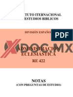 Administración eclesiástica RE 422