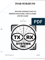 TX RX Elementary Introduction To Ferrite Isolators Circulators and RF Loads