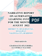 Narrative Report August