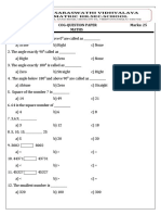 5th STD Maths COG Sep22