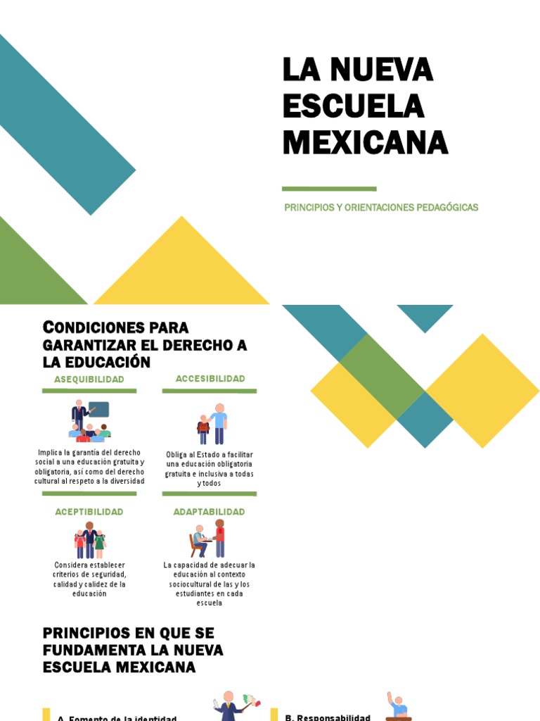 Principios de la Nueva Escuela Mexicana | PDF | Maestros | Aprendizaje