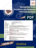Manajemen Risiko Pemakaian Dan Pelepasan APD Pada Pandemi: Ns. I Gede Made Arnata, SST., S.Kep., MARS