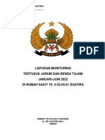 Laporan Monitoring Tertusuk Jarum 2022