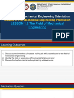 Module 1 Lesson 1 2 The Field of Mechanical Engineering