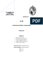 Práctica #5 - Aceleración Debido A La Garvedad.