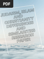 Monotheistic Religions Comparison Table | PDF | Monotheism | God