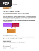 Information Sheet Ceilings Fire Performance