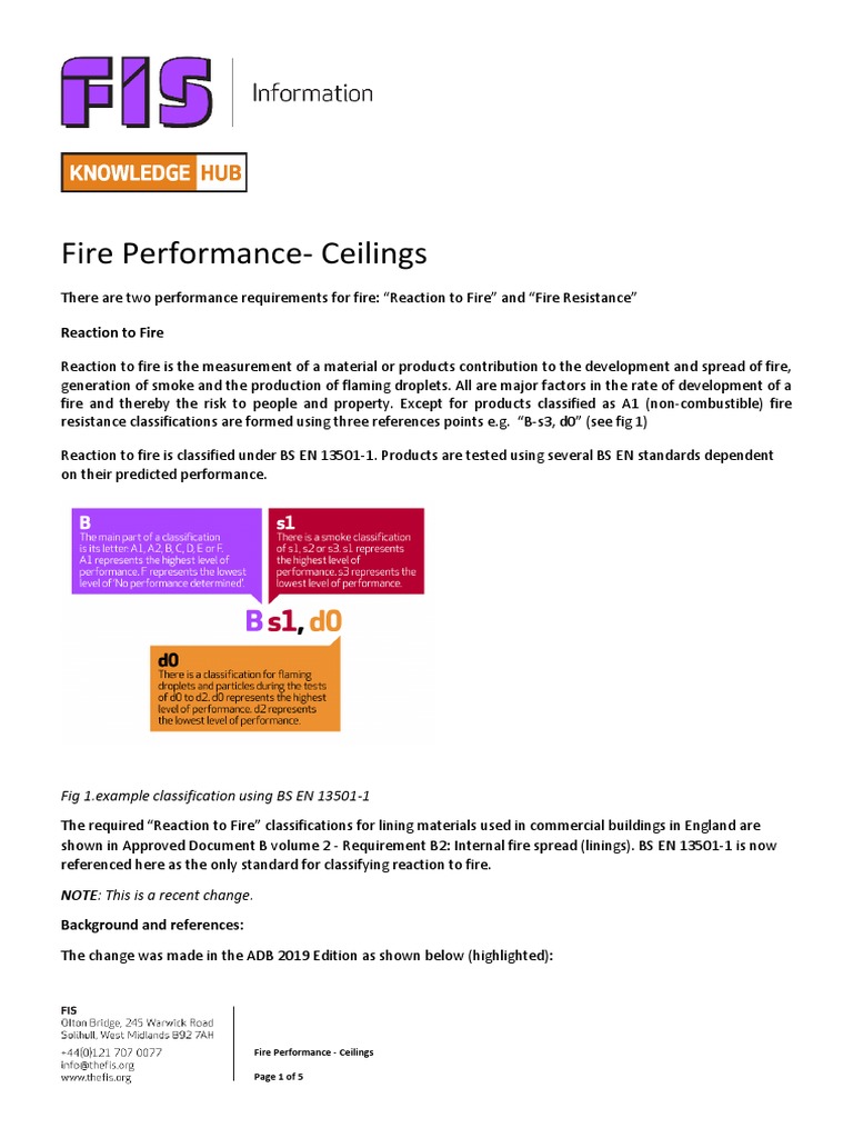 Fire Performance Standards for Ceilings | PDF | Building Engineering ...
