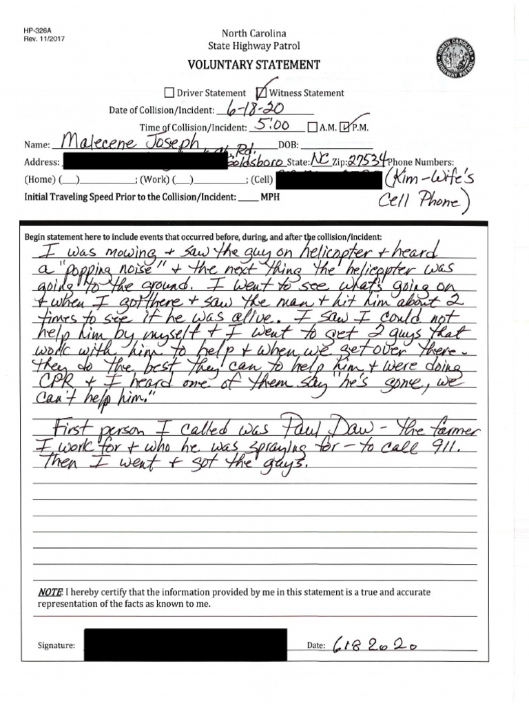 Witness Statements - Redacted-Rel | PDF