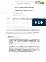 Informe Final Producion y Comercializacion de Pollitos BB Criollos - Avicola El Porvenir