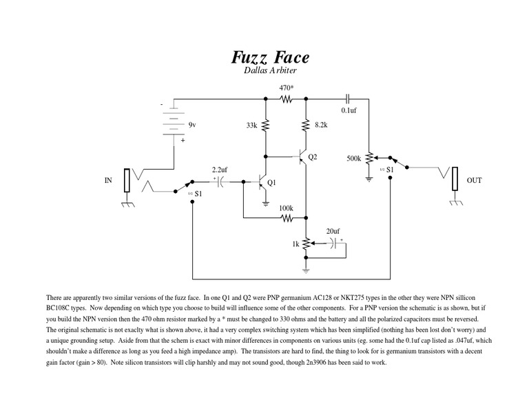 Fuzz Face | PDF | Technology & Engineering