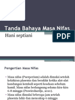 Tanda Bahaya Masa Nifas