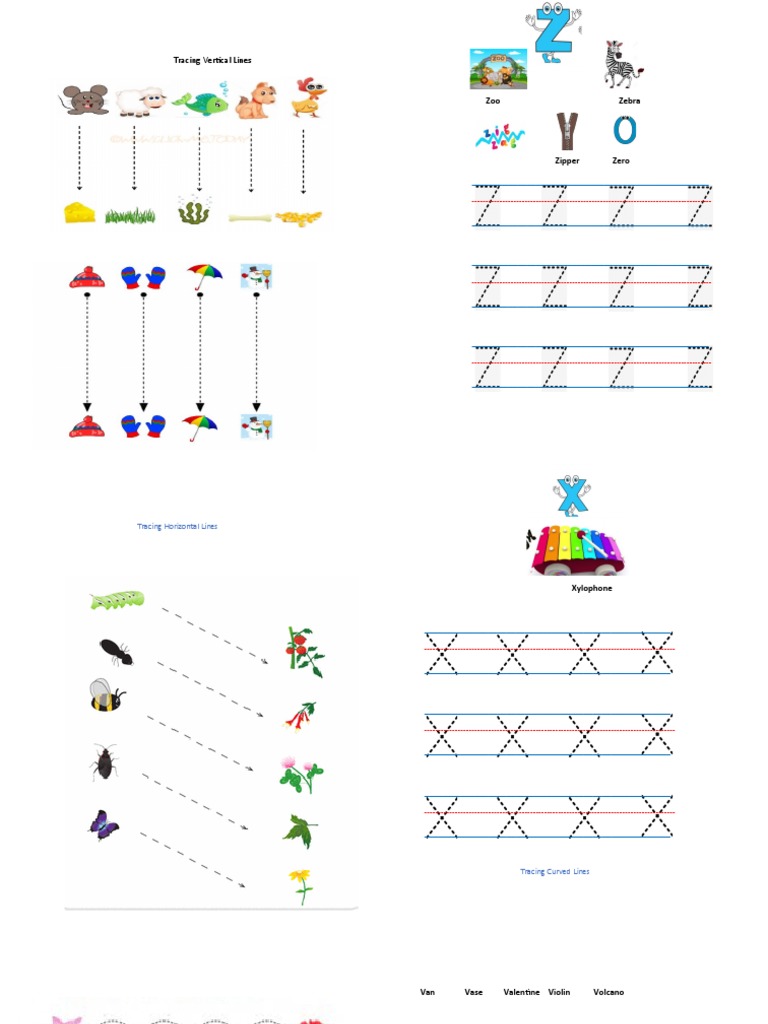 Tracing Lines for Kids Activities | PDF