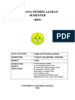 RPS - LOGIKA Dan Penalaran Ilmiah 25 Juni 2022 - SFD