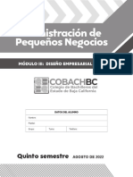 Administración de Pequeños Negocios Módulo Iii - 2022-2