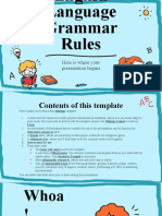 English Language Grammar Rules - by Slidesgo