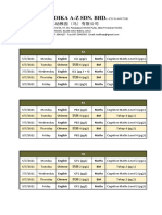 Virtual Classroom Timetable (July W1)