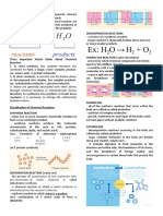 Chemical Reaction Notes