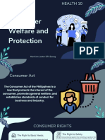 HEALTH 10 Mod 4 Consumer Welfare and Protection
