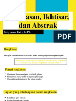 Ringkasan Ikhtisar Dan Abstrak