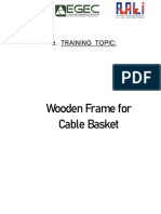 6. Wooden Frame for Cable Basket