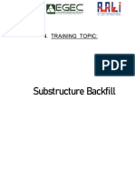 4. Substructure Backfill