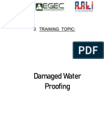 3. Damaged Water Proofing